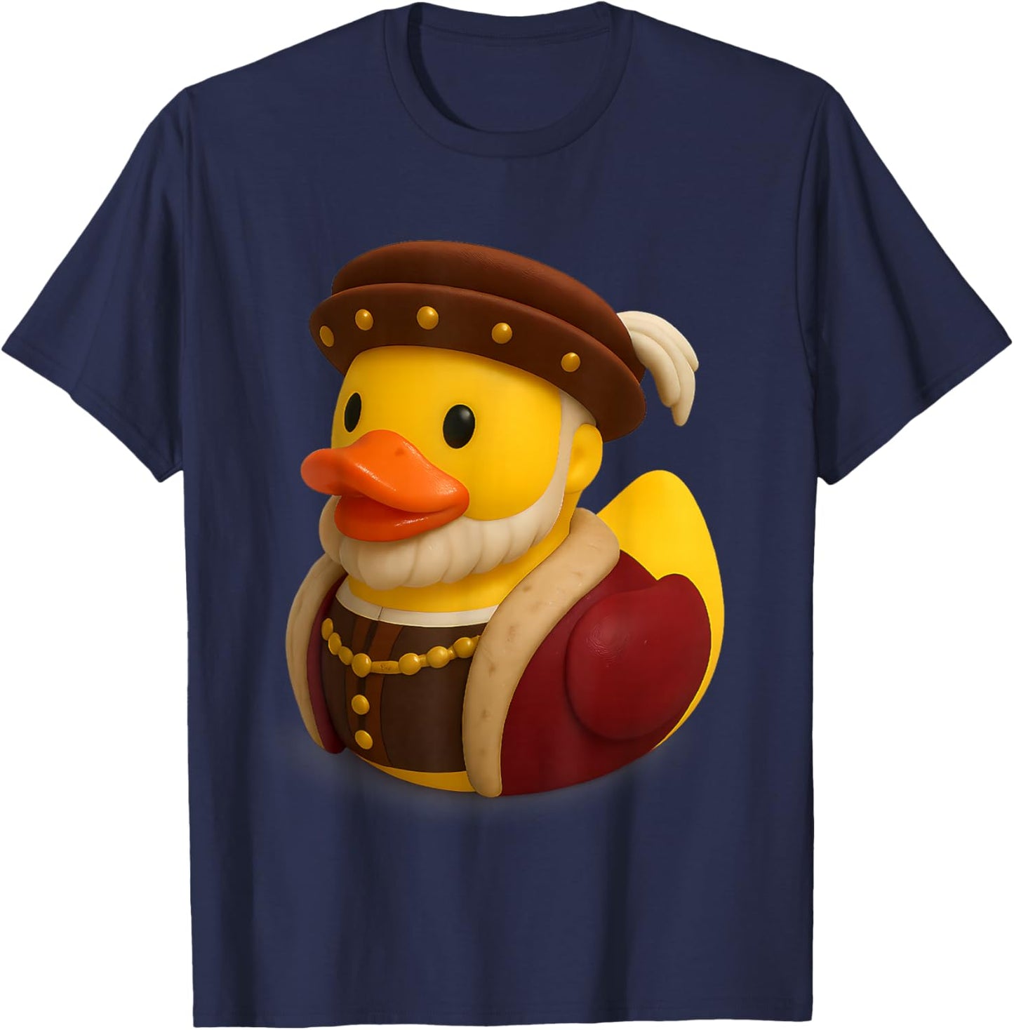 Rubber Duck Henry VIII 8th Eighth Historical Figure T-Shirt - T-Shirt | Navy