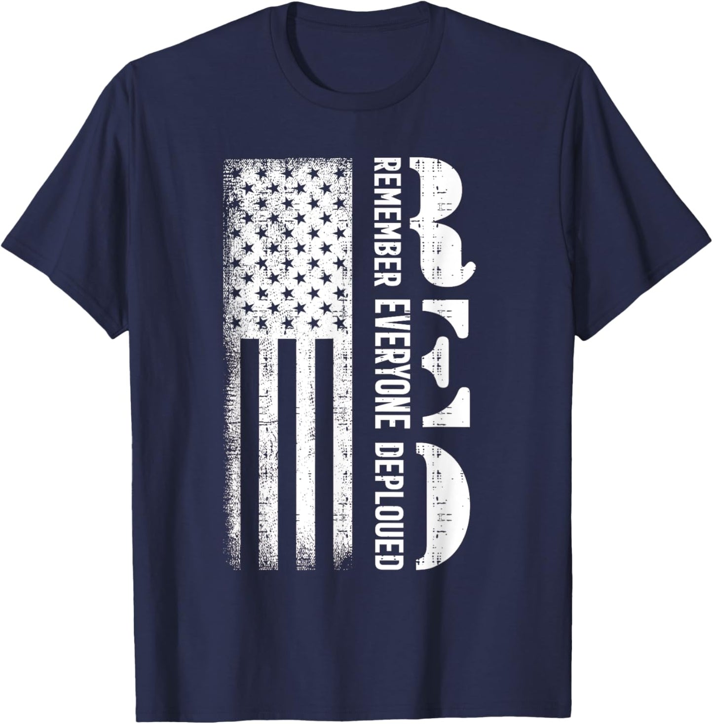 Remember Everyone Veteran Deployed RED Friday T-Shirt - T-Shirt | Navy
