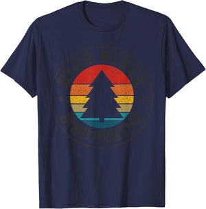 Blue Ridge Mountains Vintage Mountains USA America Souvenir T-Shirt - T-Shirt | Navy