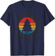 Blue Ridge Mountains Vintage Mountains USA America Souvenir T-Shirt - T-Shirt | Navy