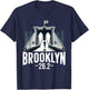 Brooklyn Runner 26.2 Miles Marathon New York Running Race T-Shirt - T-Shirt | Navy