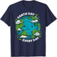 Earth Day Every Day Cute Environmental Gift Eco Present T-Shirt - T-Shirt | Navy