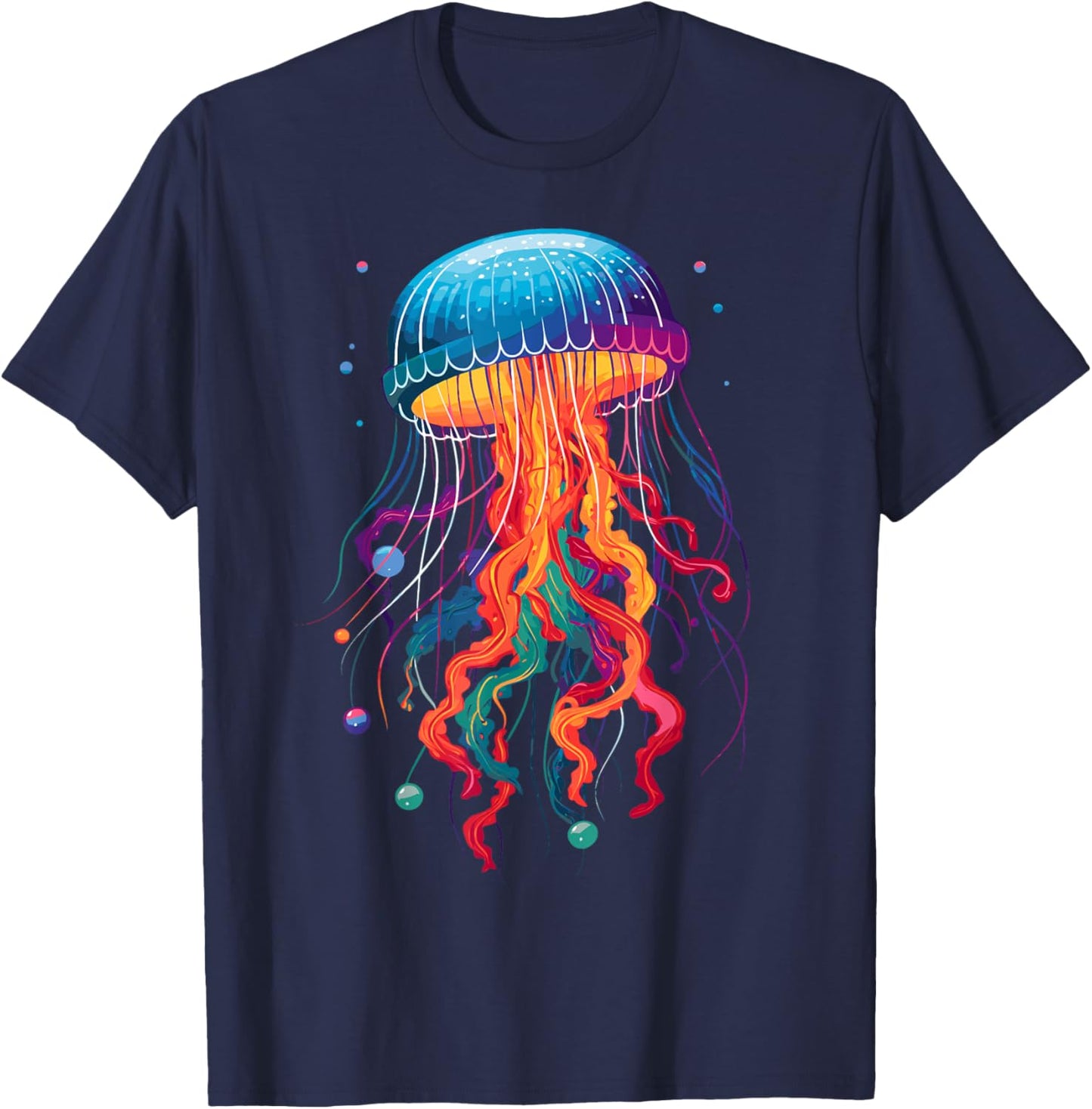 Jellyfish Ocean Animal Scuba Diving Jelly Fish T-Shirt - T-Shirt | Navy