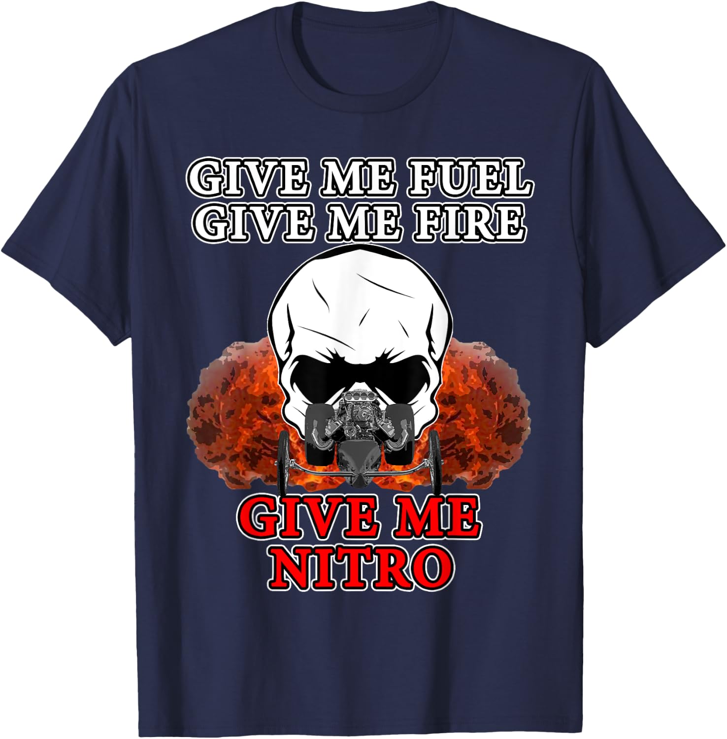 Nitro Drag Racing Top Fuel Dragsters T-Shirt - T-Shirt | Navy