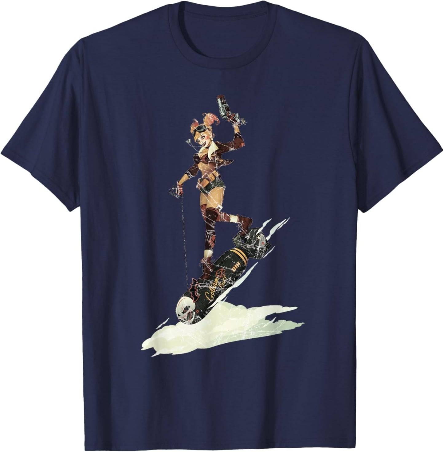 DC Comics Bombshells Harley Quinn Character Bomb T-Shirt - T-Shirt | Navy