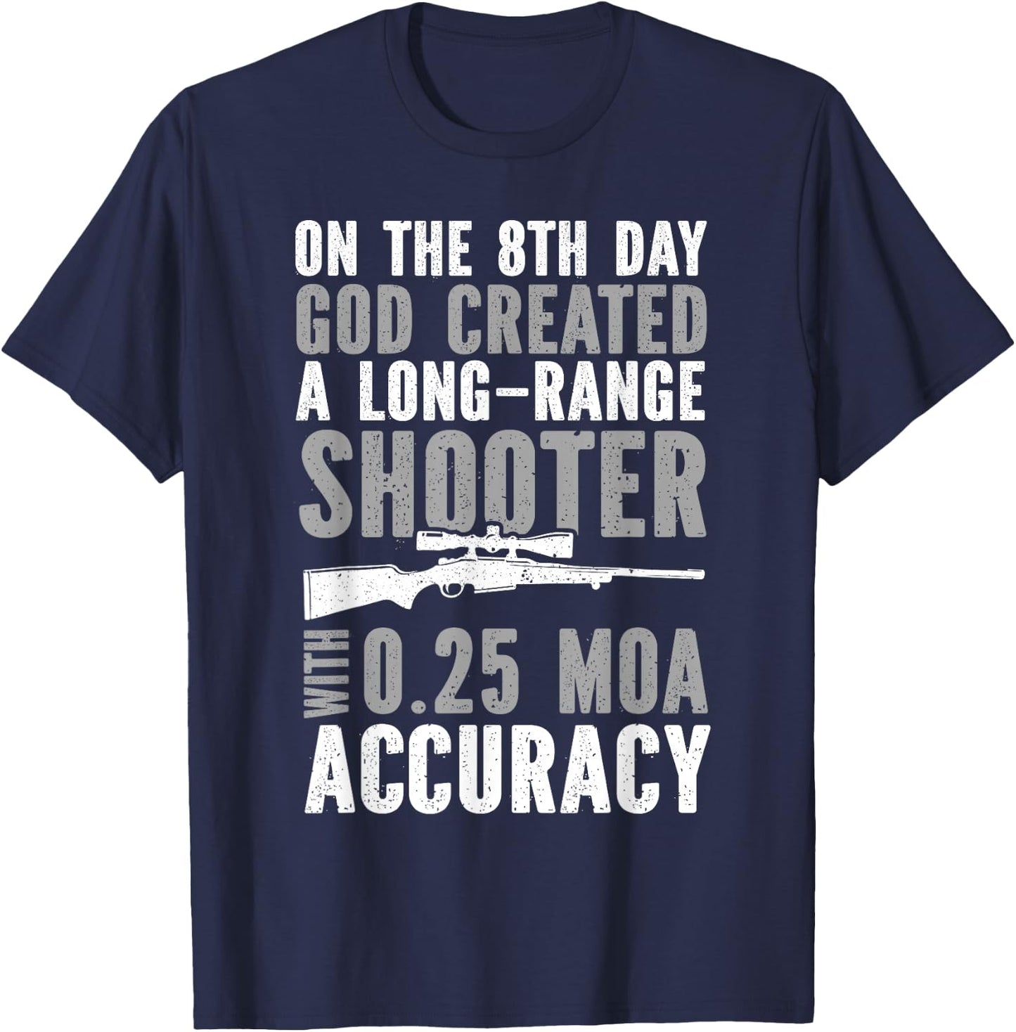 Long Range Shooting Marksman Precision Rifle Shooting T-Shirt - T-Shirt | Navy