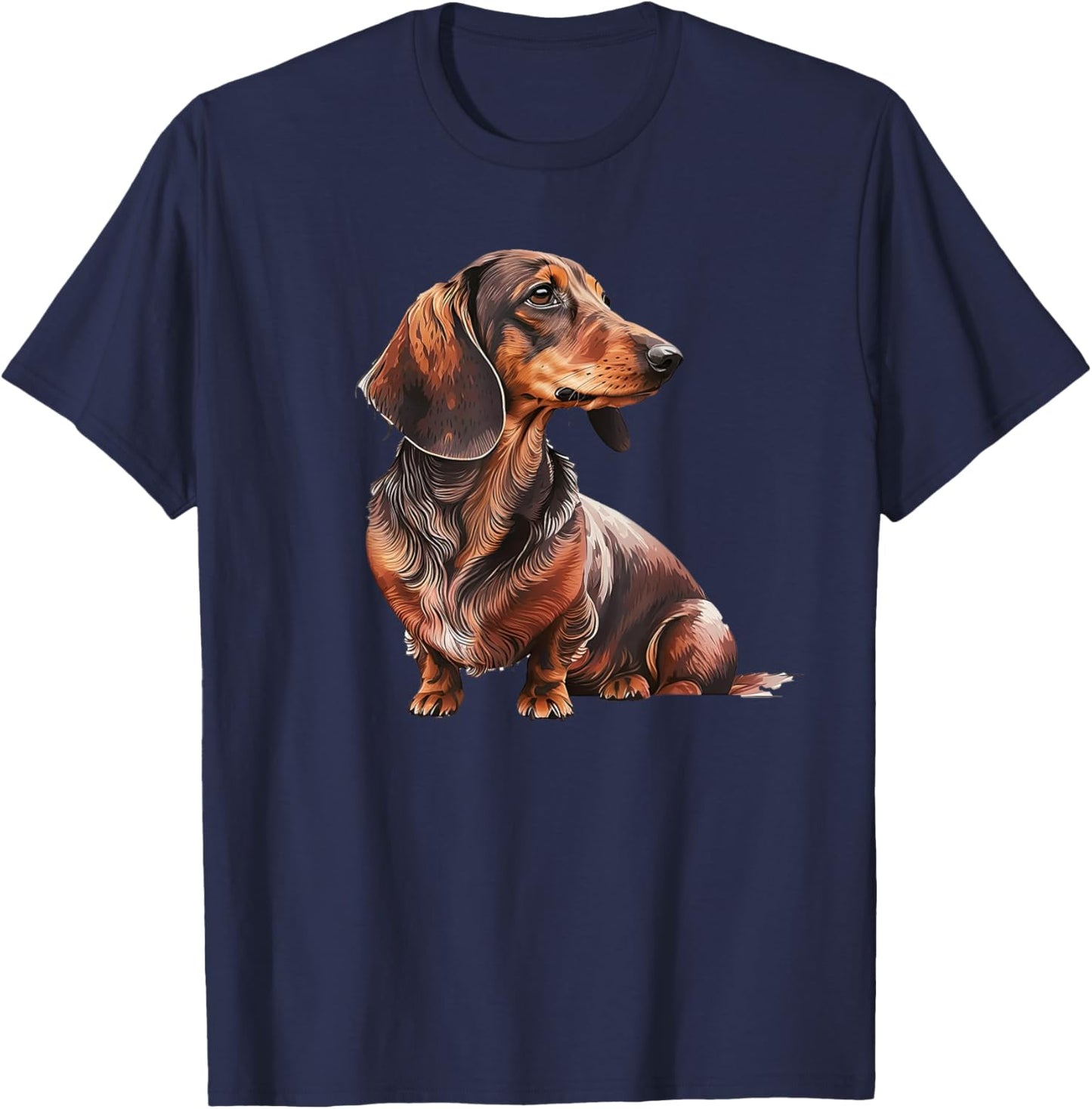 Funny Dachshund Cute T-Shirt - T-Shirt | Navy