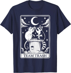 Opossum Raccoon Team Trash Tarot Card Gifts Women T-Shirt - T-Shirt | Navy