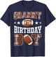 Granny Of The Birthday Boy Football Game Day T-Shirt - T-Shirt | Navy
