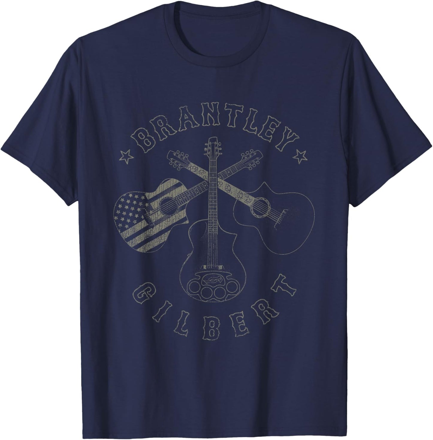 Brantley Gilbert - Guitar T-Shirt - T-Shirt | Navy