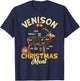 Venison Meat Chart The Christmas Meat Funny Deer Hunter T-Shirt - T-Shirt | Navy