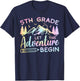 5th Grade Let The Adventure Begin Back To School Teacher T-Shirt - T-Shirt | Navy