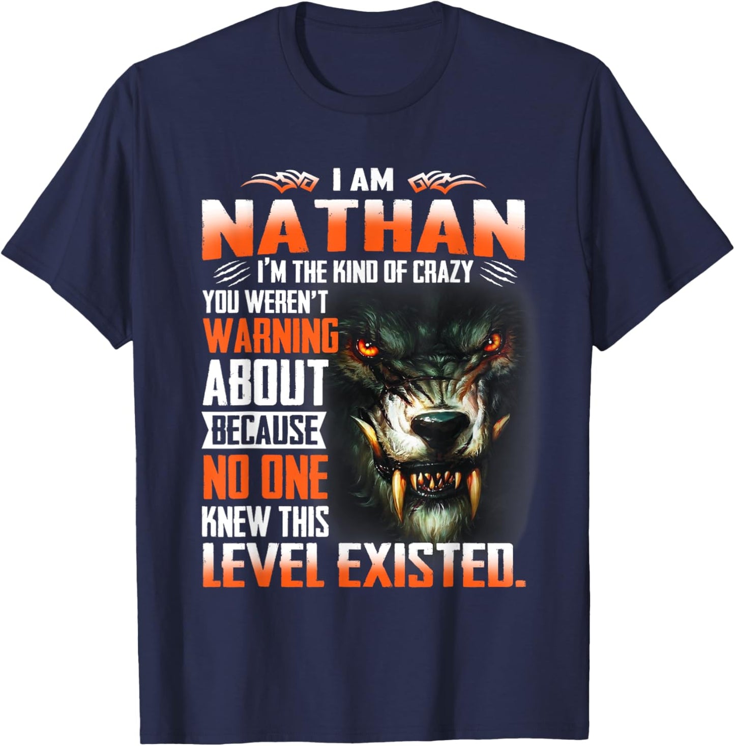 Funny Nathan Shirt - Nathan First Name T-Shirt - T-Shirt | Navy