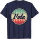 Vote 2024 Midterm Election Gift Voter Rights Graphic T-Shirt - T-Shirt | Navy