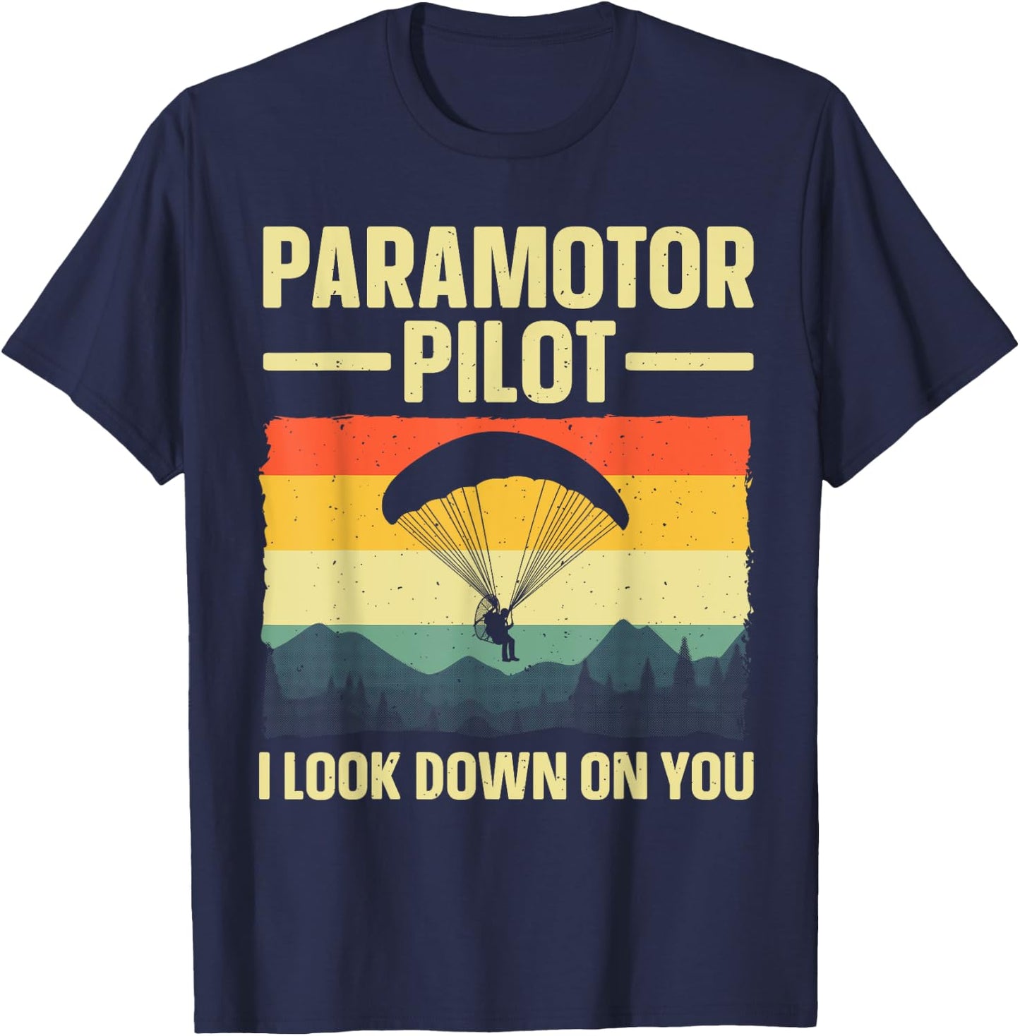 Funny Paramotor Art Women Paraglider Paramotor Lover T-Shirt - T-Shirt | Navy