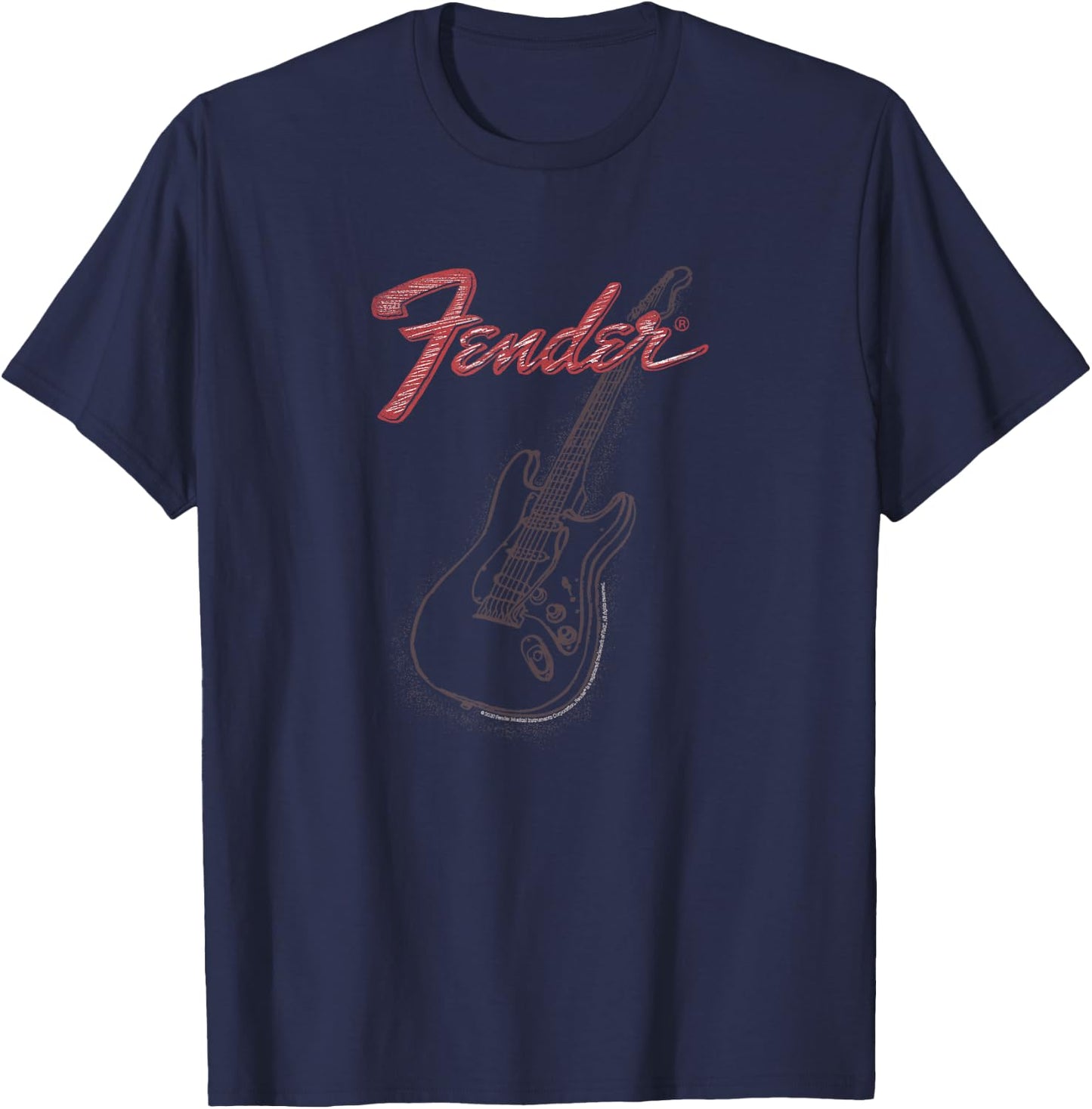 Fender Stencil Fender T-Shirt - T-Shirt | Navy