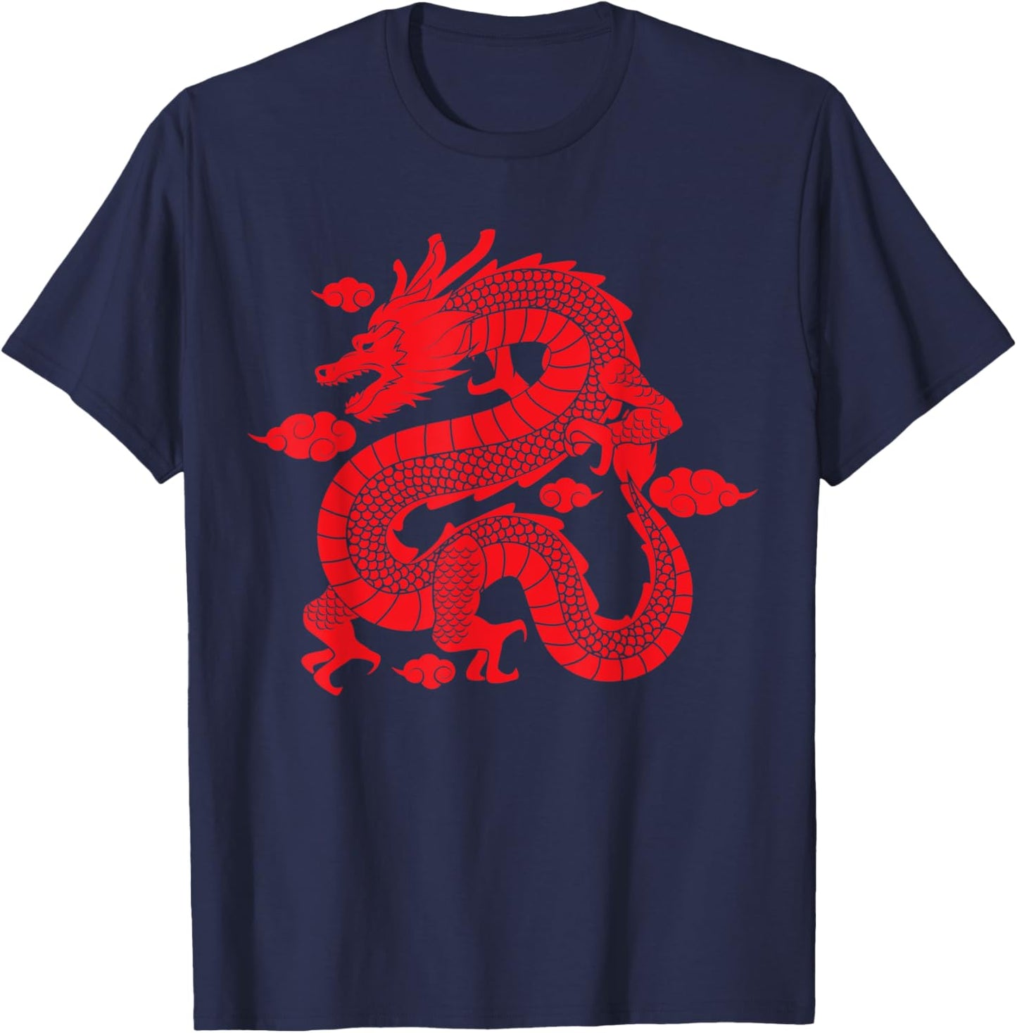 Traditional Chinese Dragon T-Shirt - T-Shirt | Navy