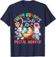 Bunny's Favorite Postal Worker Proud Job Team Easter Bunnies T-Shirt - T-Shirt | Navy