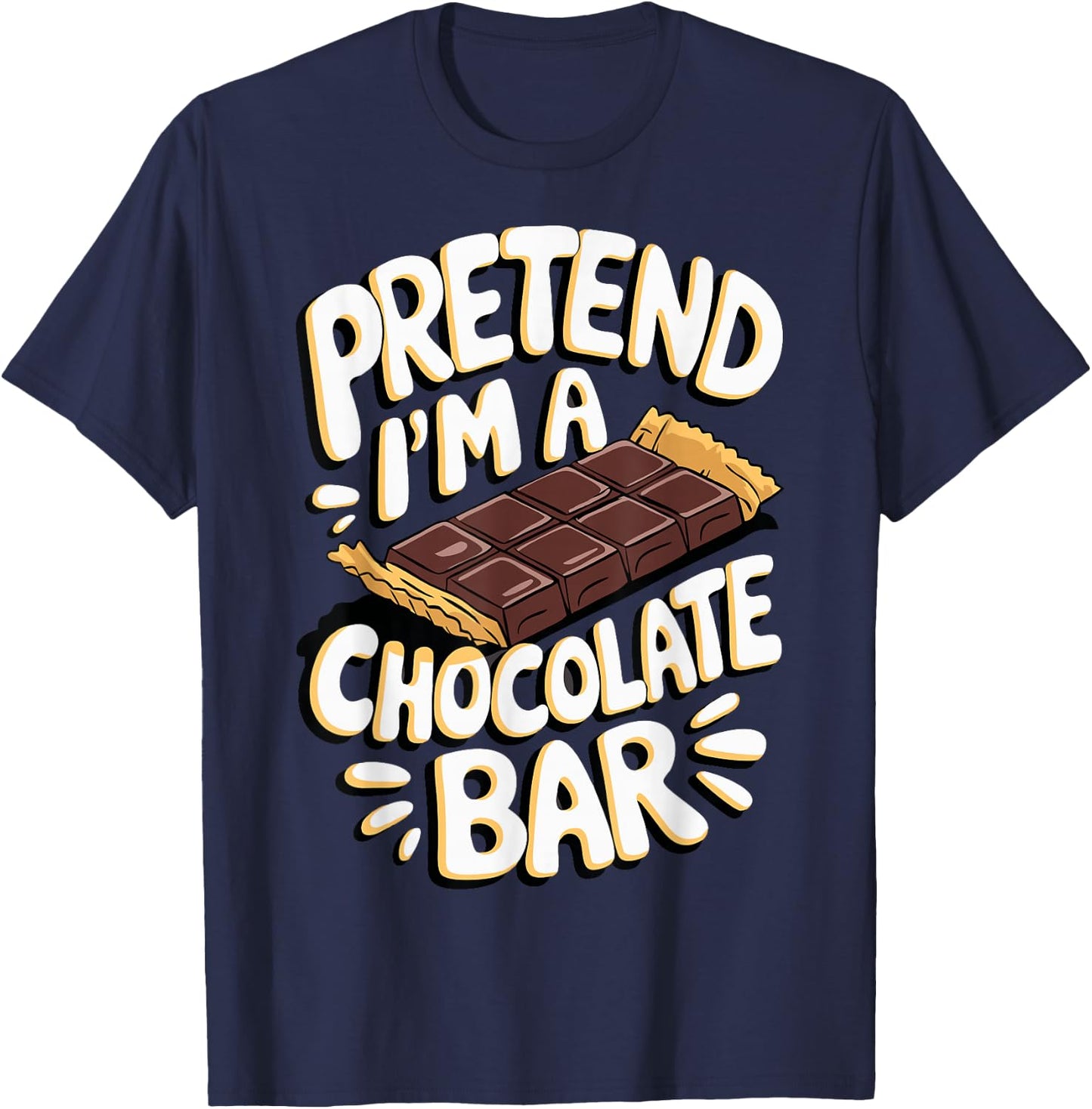 Pretend I'm A Chocolate Bar T-Shirt - T-Shirt | Navy