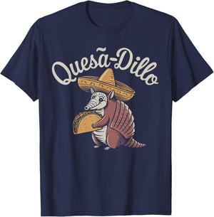 Funny Armadillo Quesadilla T-Shirt - T-Shirt | Navy