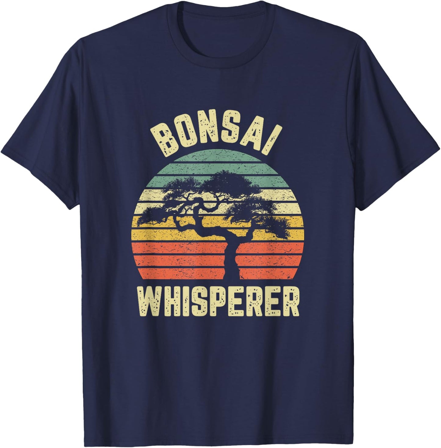 Bonsai Shirt Funny Japanese Bonsai Tree Whisperer Gift Shirt T-Shirt - T-Shirt | Navy