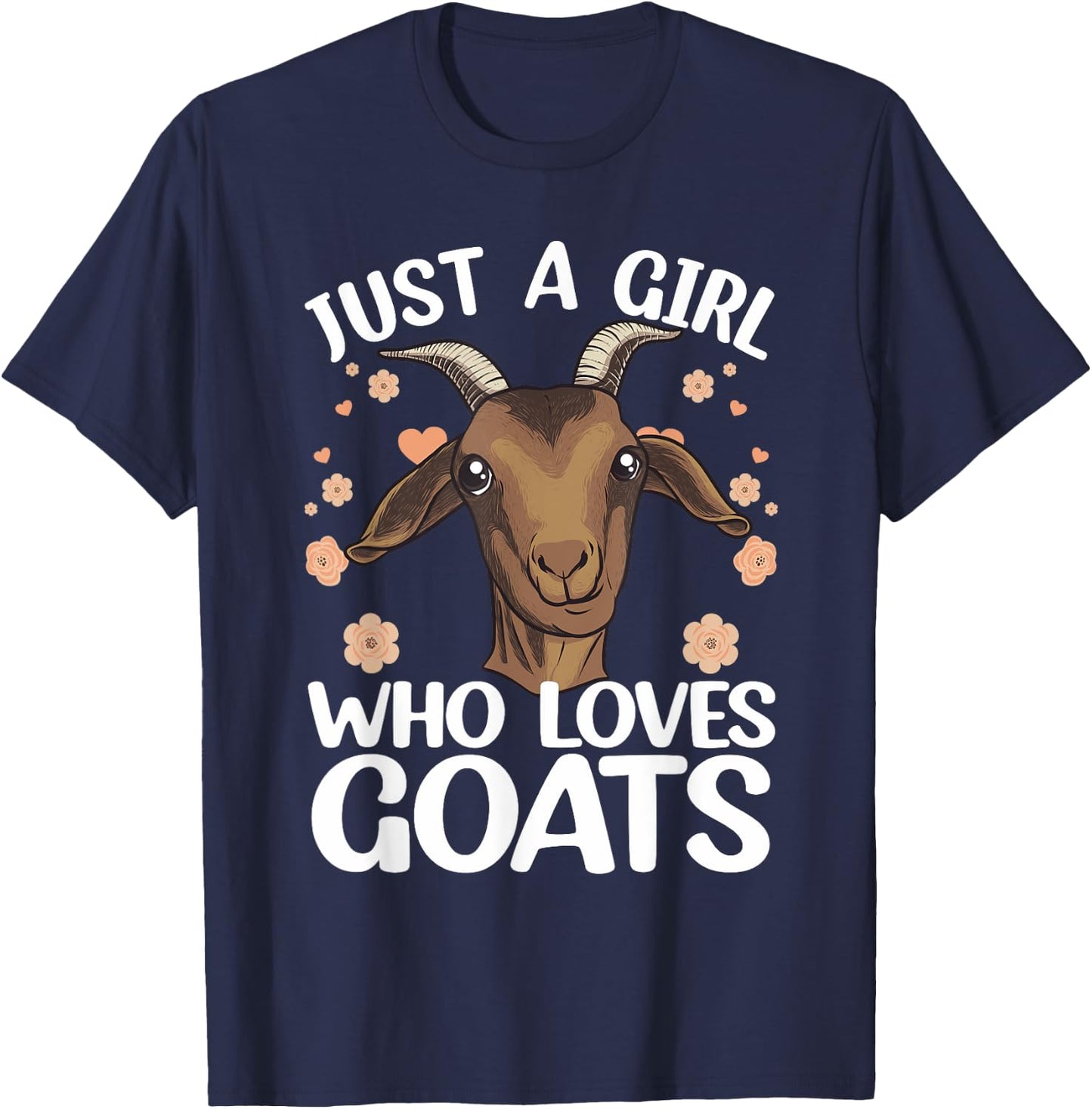 Cool Goat Girls Goat Whisperer Farm Animal Farmer T-Shirt - T-Shirt | Navy