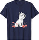Westie West Highland White Terrier Dog Breed Graphic T-Shirt - T-Shirt | Navy