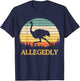 Allegedly Ostrich Retro Flightless Bird Lover T-Shirt - T-Shirt | Navy
