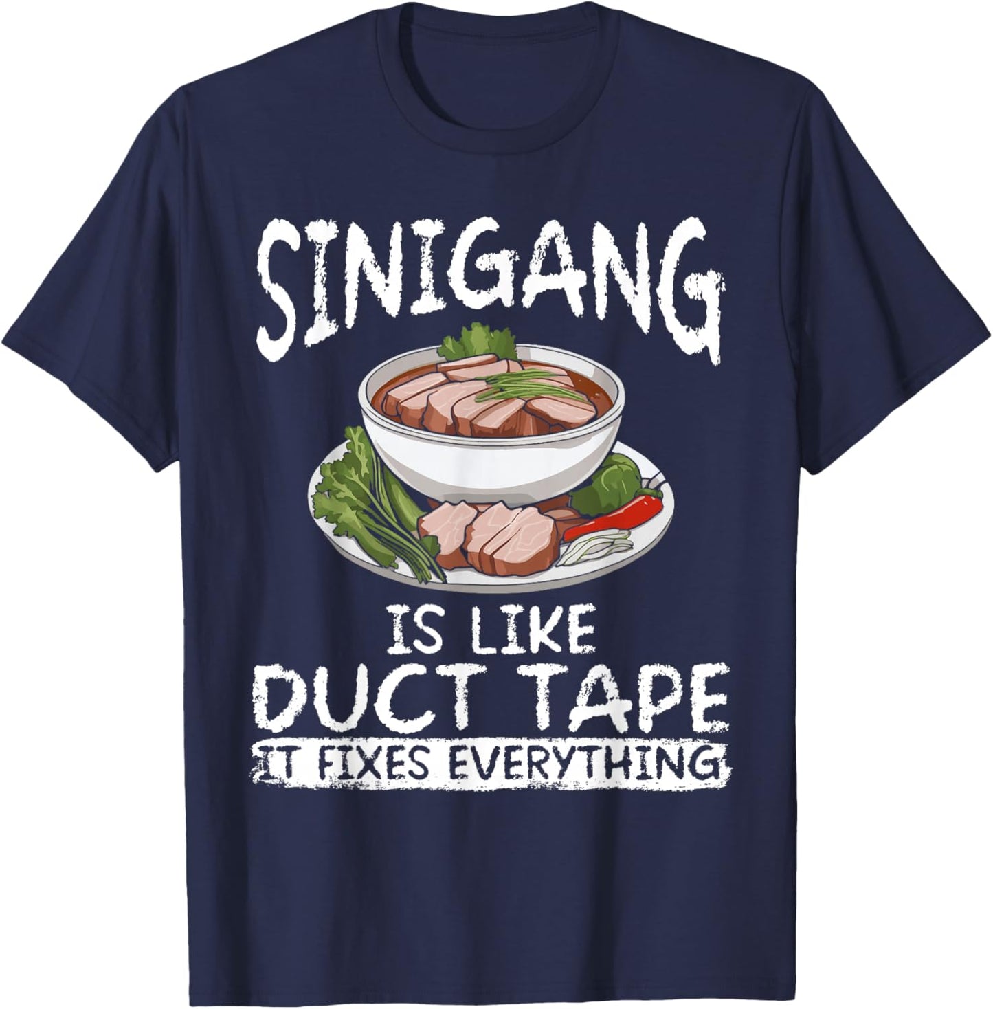 Sinigang Lover Filipino Food Soup Making Siningag Mix T-Shirt - T-Shirt | Navy