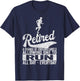Funny Retired Definition Retirement Plan Running Runner T-Shirt - T-Shirt | Navy