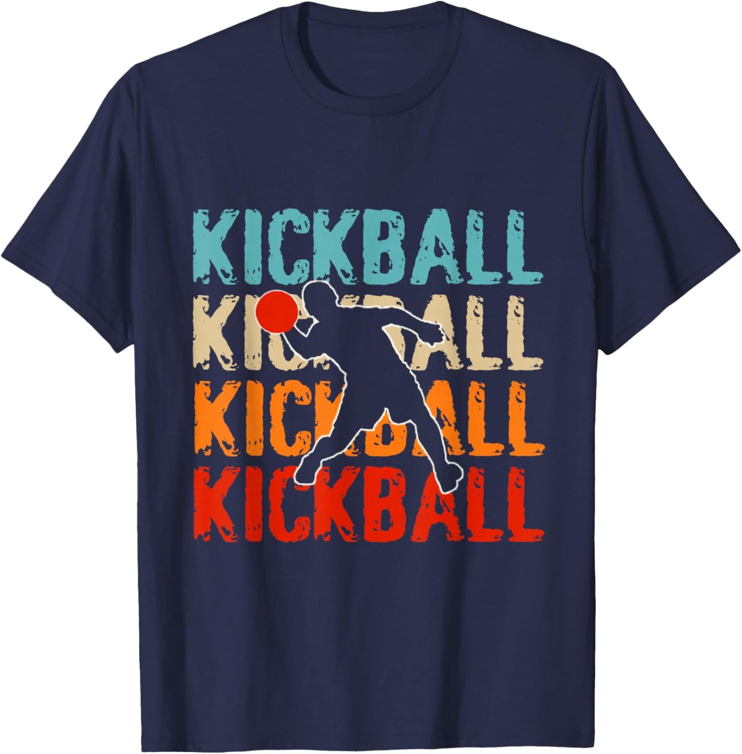 Love kickball men Shirt kickball Lovers and girls T-Shirt - T-Shirt | Navy
