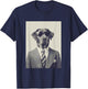 Dog in Suit Funny Dog T-Shirt - T-Shirt | Navy