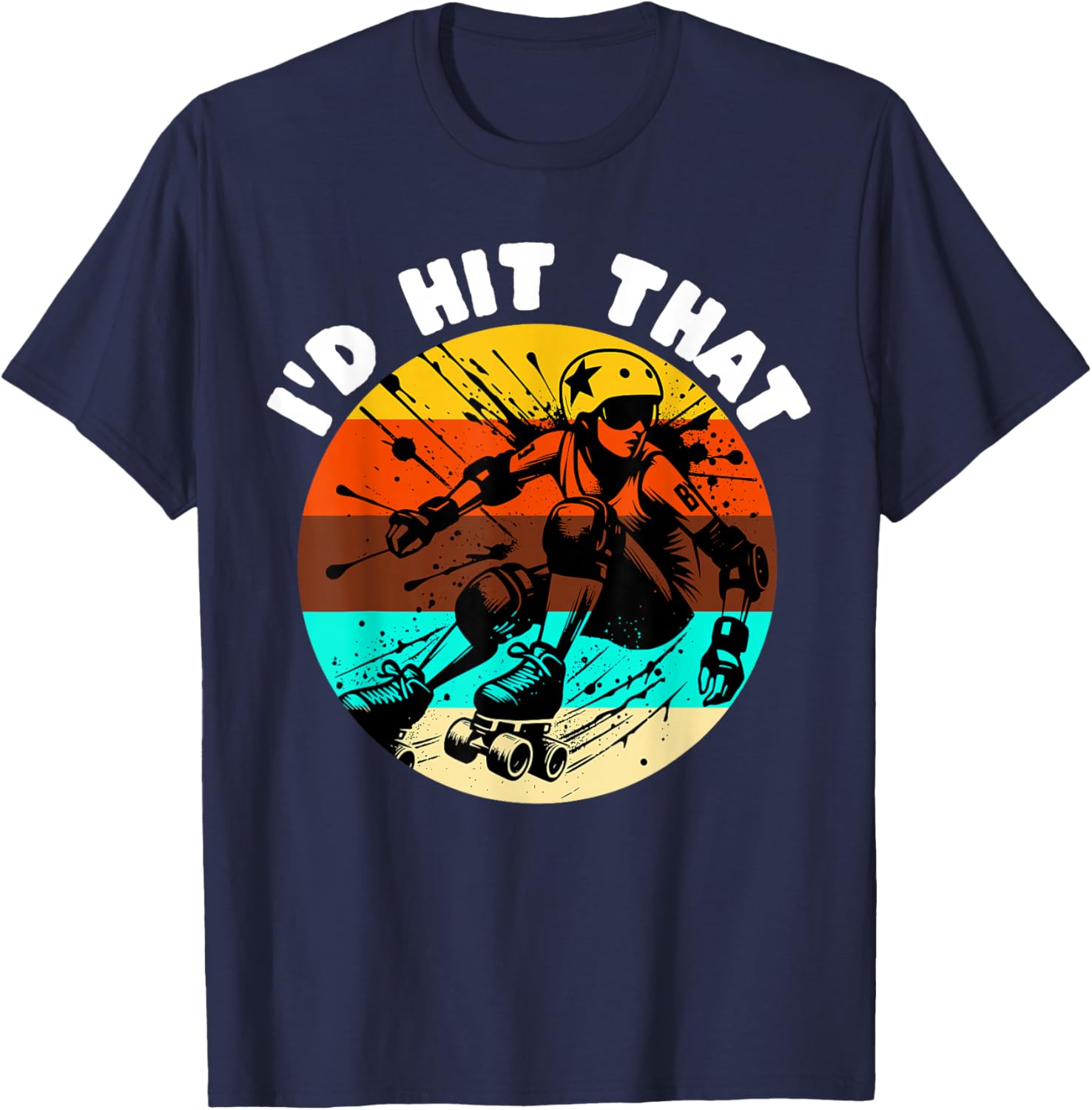 Roller Derby Player Roller Derby T-Shirt - T-Shirt | Navy