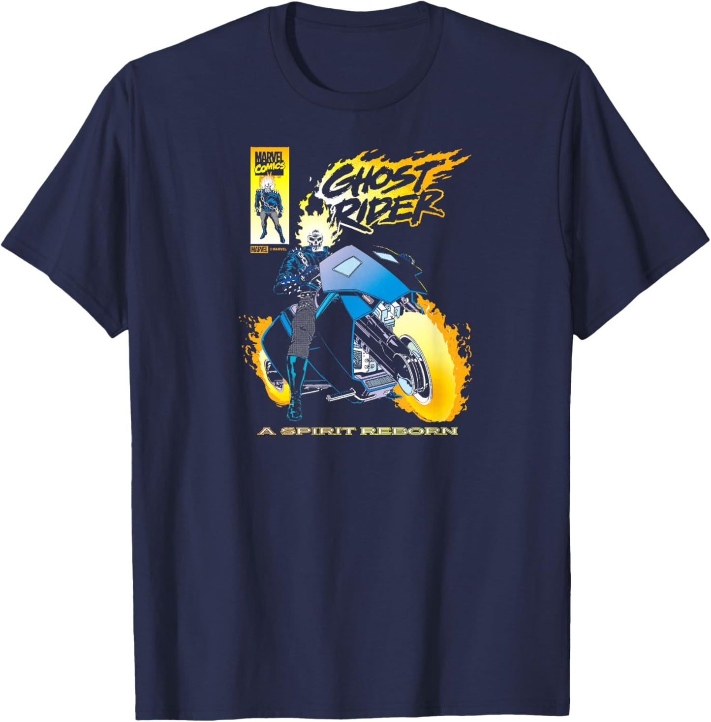 Ghost Rider - Comic Cover T-Shirt - T-Shirt | Navy