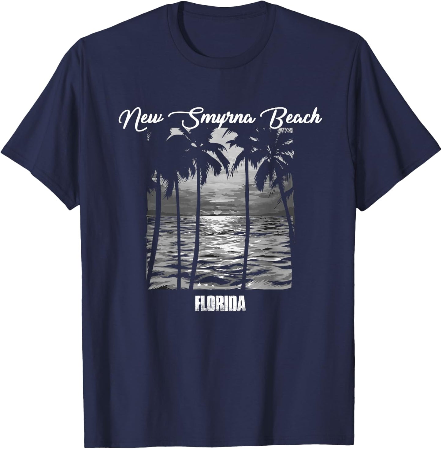 New Smyrna Beach Souvenir - Florida Reminder Men Women Kids T-Shirt - T-Shirt | Navy