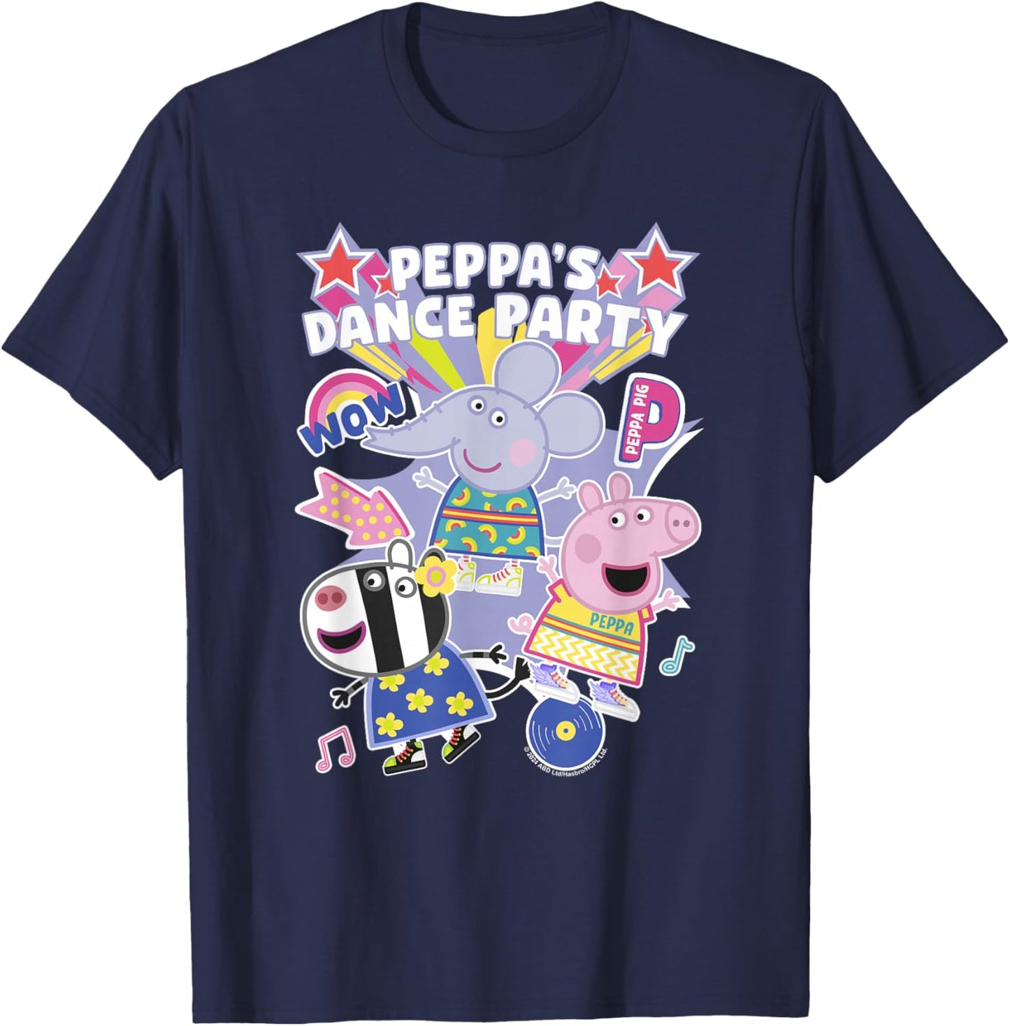 Peppa Wutz Peppa's Dance Party AMAZON EXCLUSIVE T-Shirt - T-Shirt | Navy