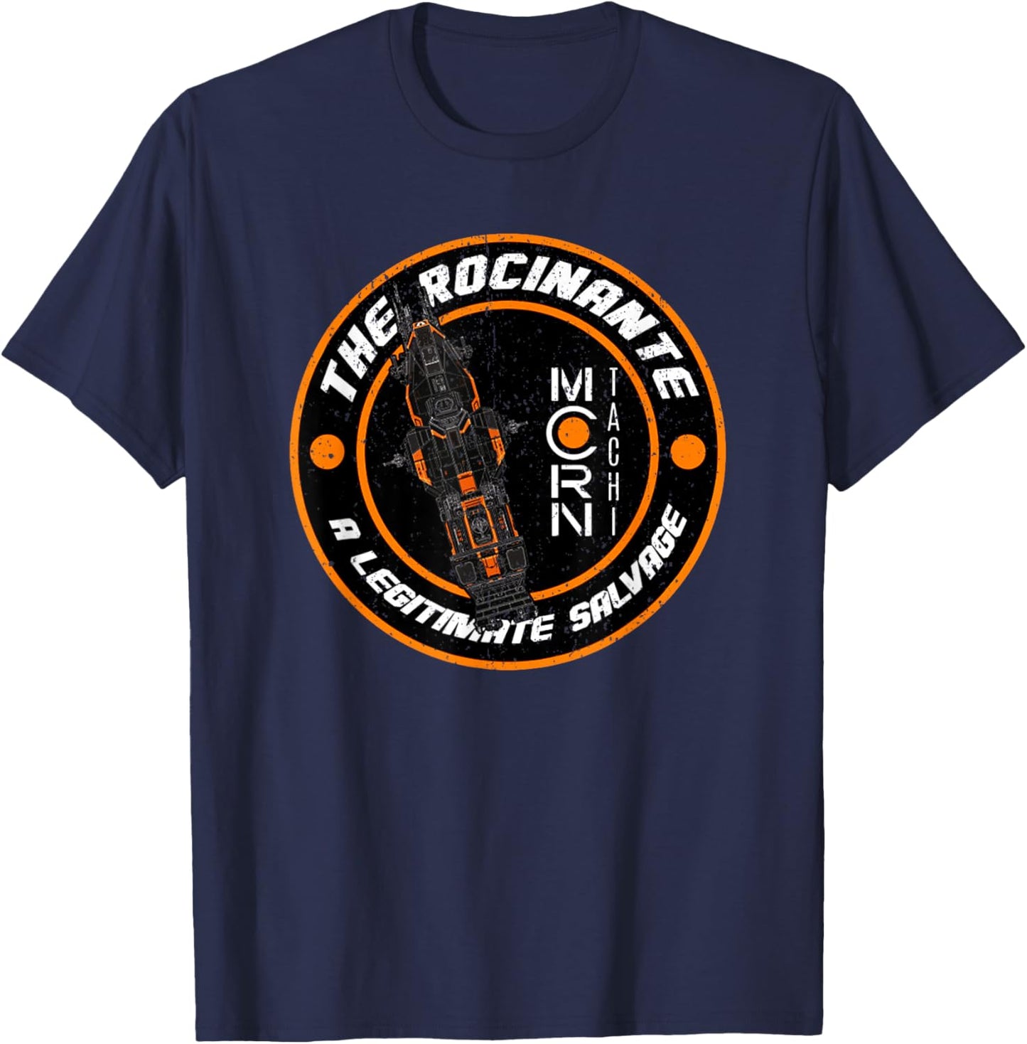 Vintage Retro The Rocinante A Legitimate Salvage T-Shirt - T-Shirt | Navy
