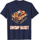 Shrimp Basket Fast Food Fanatic Bite T-Shirt - T-Shirt | Navy