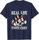 Funny Real Life Tooth Fairy Fist With Brass Knuckles Boxing T-Shirt - T-Shirt | Navy