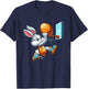 Bunny Rabbit Playing Dunking Basketball Easter Egg Dunk Kids T-Shirt - T-Shirt | Navy