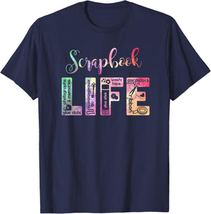 Scrapbook glue dots cardstock my scrapbooking T-Shirt - T-Shirt | Navy