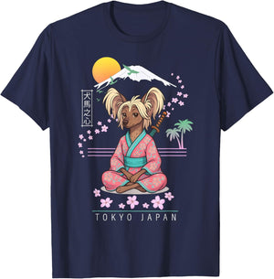 Chinese Dog Crested T-Shirt - T-Shirt | Navy
