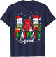 Funny Pharmacy tech Squad Christmas Matching Holiday Pajama T-Shirt - T-Shirt | Navy