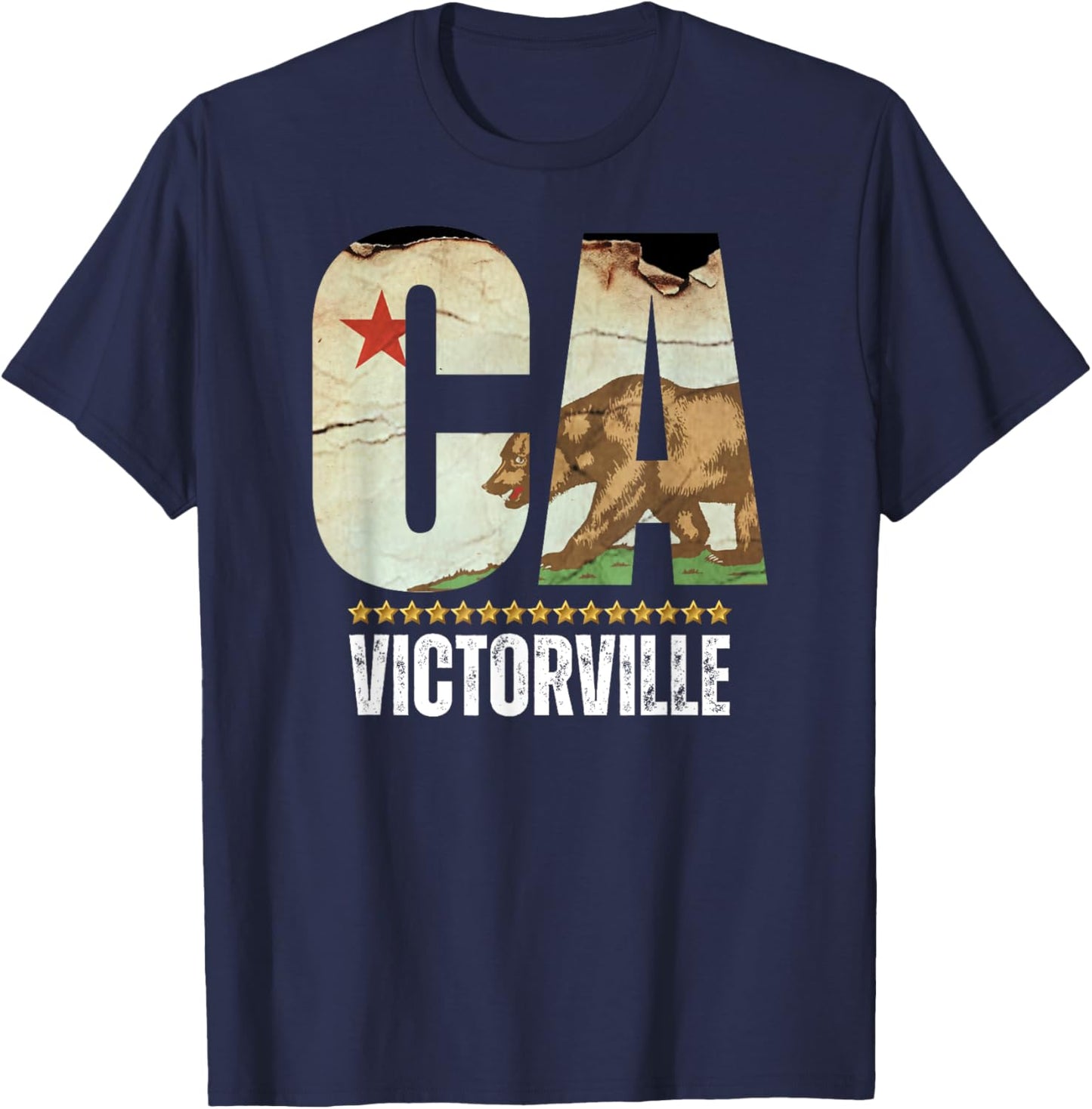 Victorville, California CA, Major USA City T-Shirt - T-Shirt | Navy