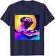 Pug DJ Vaporwave Shirt Aesthetic Dog Men Women Boys Girls T-Shirt - T-Shirt | Navy