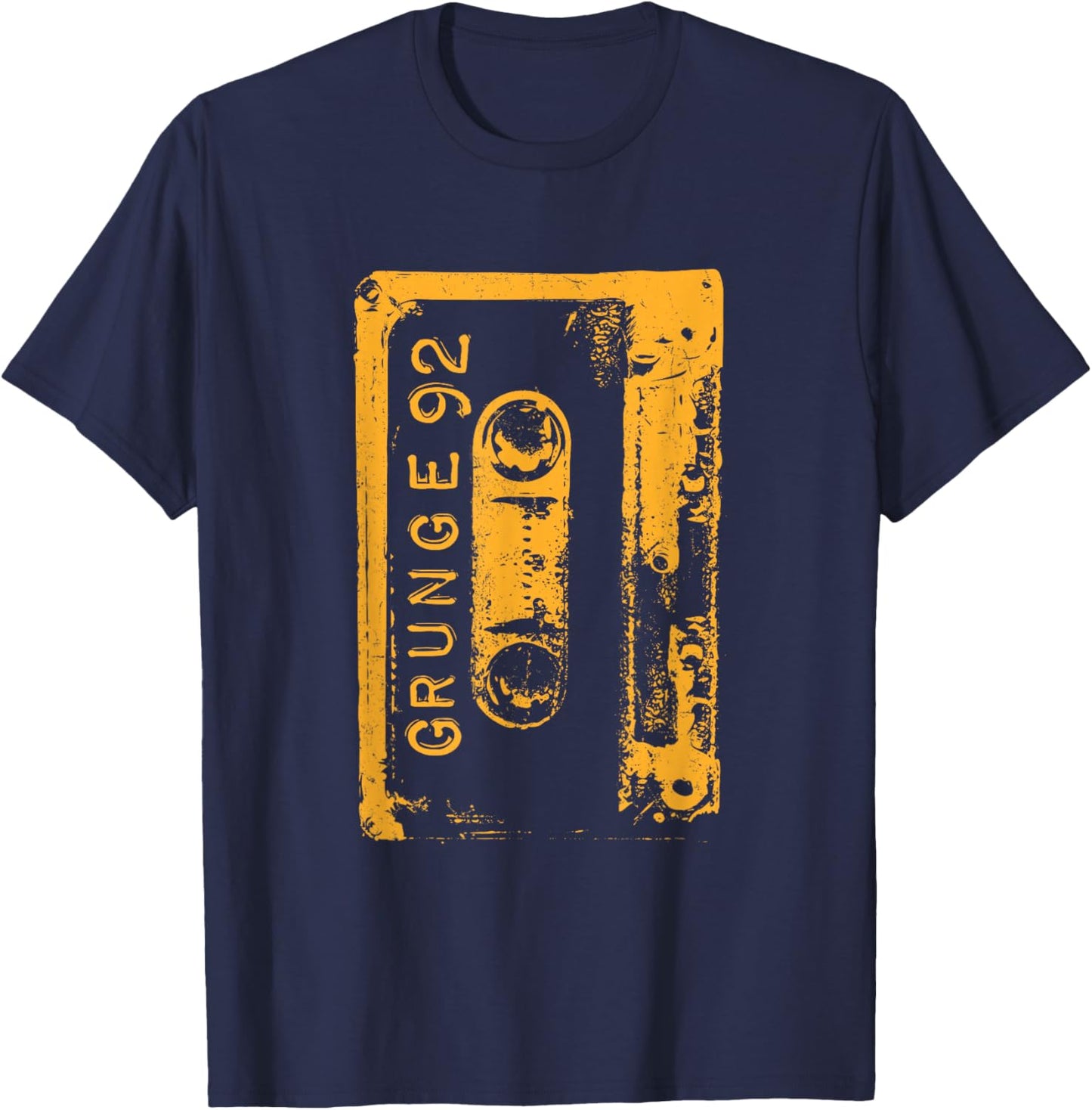 Grunge 90's Vintage Concert Mixtape Retro T-Shirt - T-Shirt | Navy