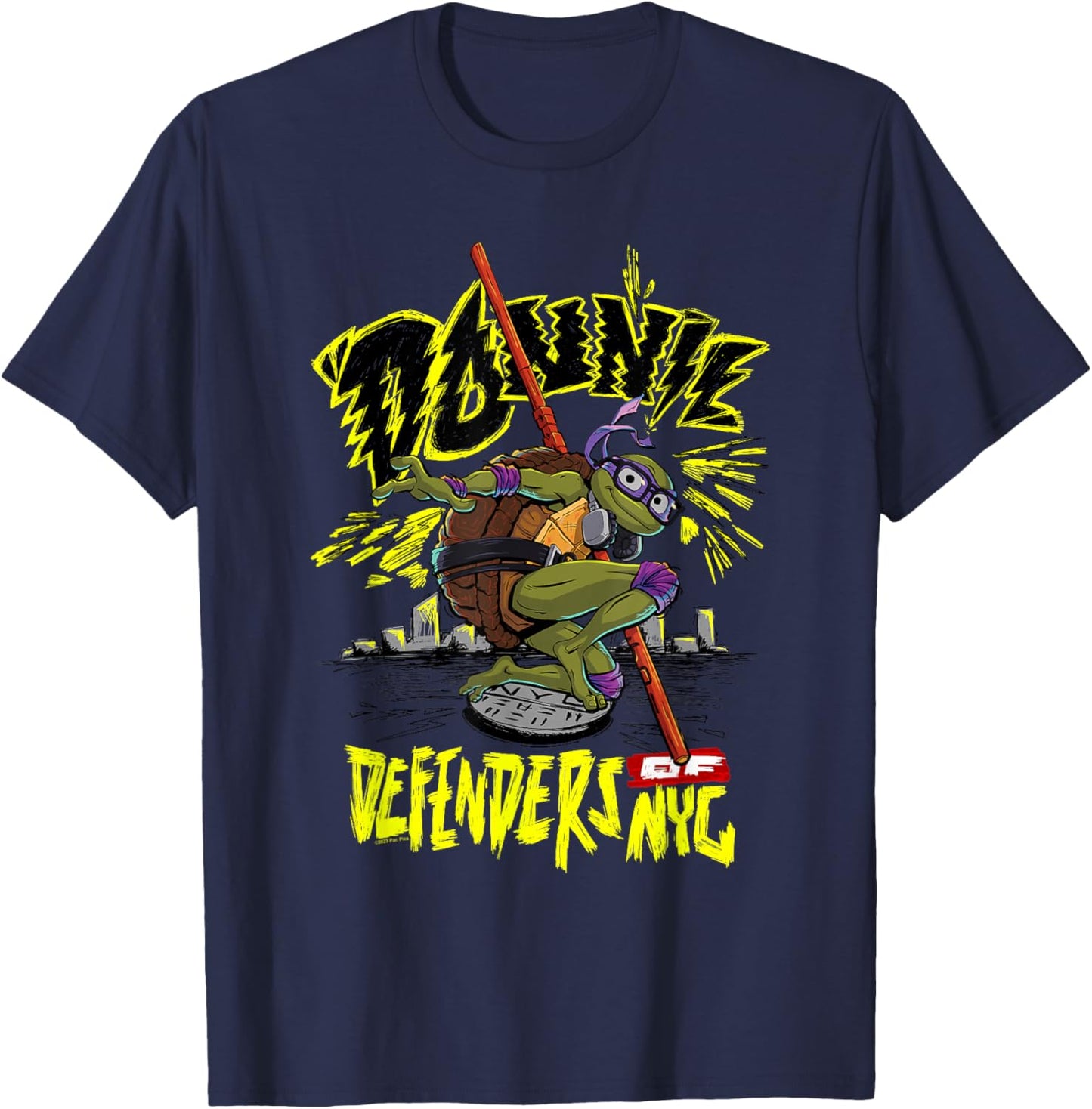 Teenage Mutant Ninja Turtles: Mutant Mayhem Donnie City T-Shirt - T-Shirt | Navy