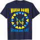 World Down Syndrome Day Butterfly Awareness Men Women Kids T-Shirt - T-Shirt | Navy