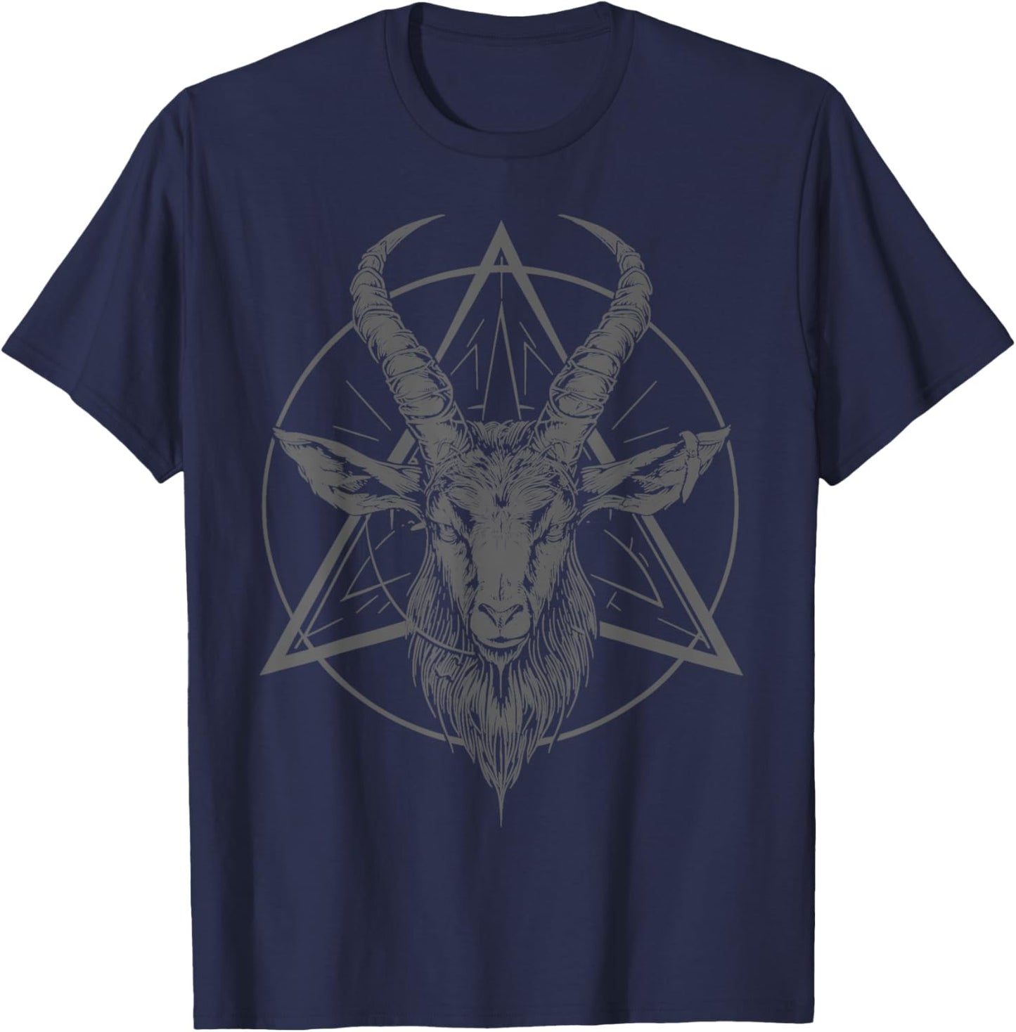 Ziege Baphomet Satanist Halloween Metal Head Satanismus T-Shirt - T-Shirt | Navy