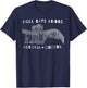 Astoria Queens Hell Gate Bridge New York City illustration T-Shirt - T-Shirt | Navy